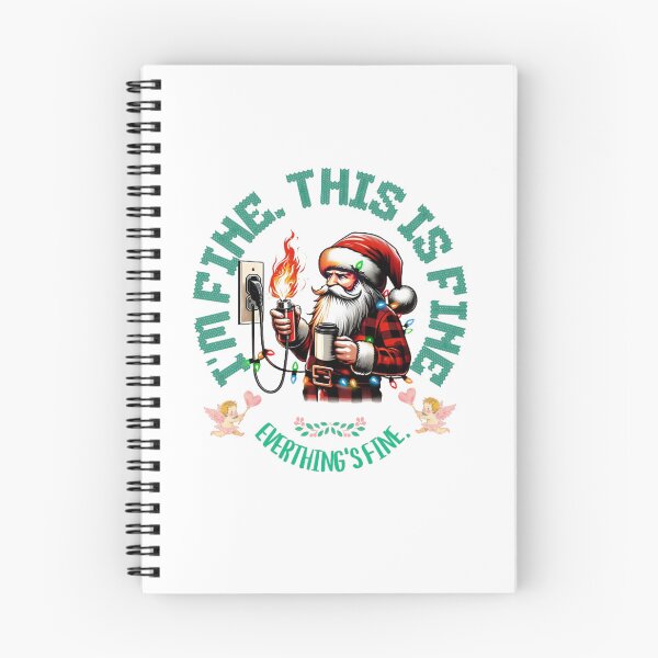 Item preview,  Santa I'm Fine Everything Is Fine Christmas Lights CLASSIC T-Shirt designed and sold by inkfluenceart.
