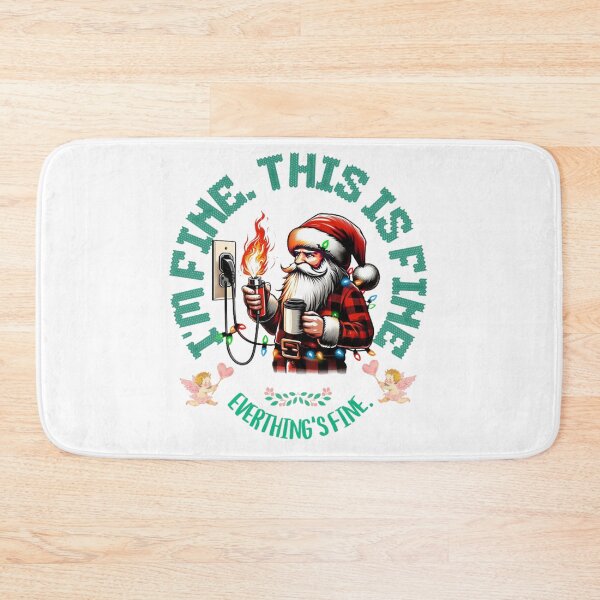 Item preview,  Santa I'm Fine Everything Is Fine Christmas Lights CLASSIC T-Shirt designed and sold by inkfluenceart.