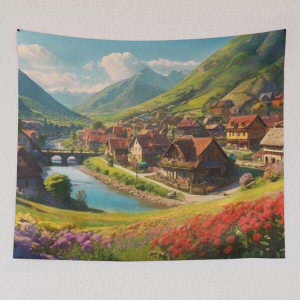 Item preview, Sunlit Meadows in the River Valley Village designed and sold by BlareBlare.