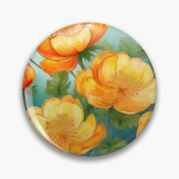 Item preview, flowers of the cloudberry turquoise designed and sold by Valentina-V.