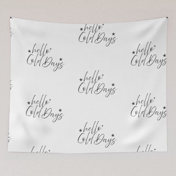 Item preview, Hello Cold Days - Christmas Blessings Quote designed and sold by CrossCrafted.