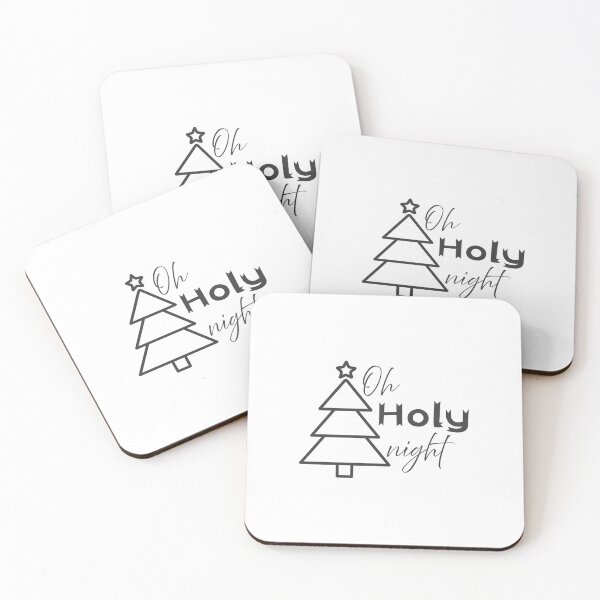 Item preview, Oh Holy Night - Christmas Blessings Quote designed and sold by CrossCrafted.