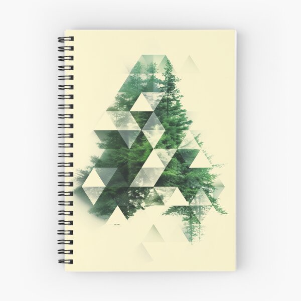 Item preview, Geometric Forest Pine Tree Abstract Nature Art Print designed and sold by Amit A.