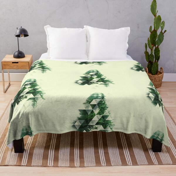 Item preview, Geometric Forest Pine Tree Abstract Nature Art Print designed and sold by Amit A.