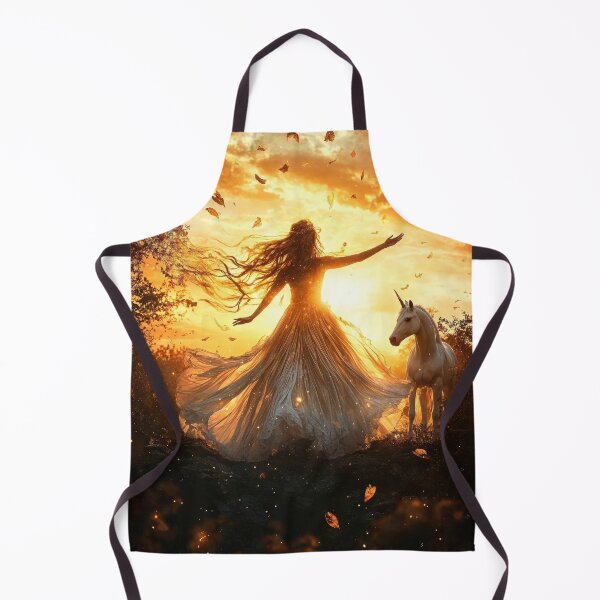 Item preview, Ethereal Dance with a Unicorn at Sunset designed and sold by LemurianPortals.