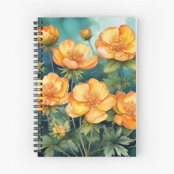 Item preview, orange cloudberry flowers designed and sold by Valentina-V.