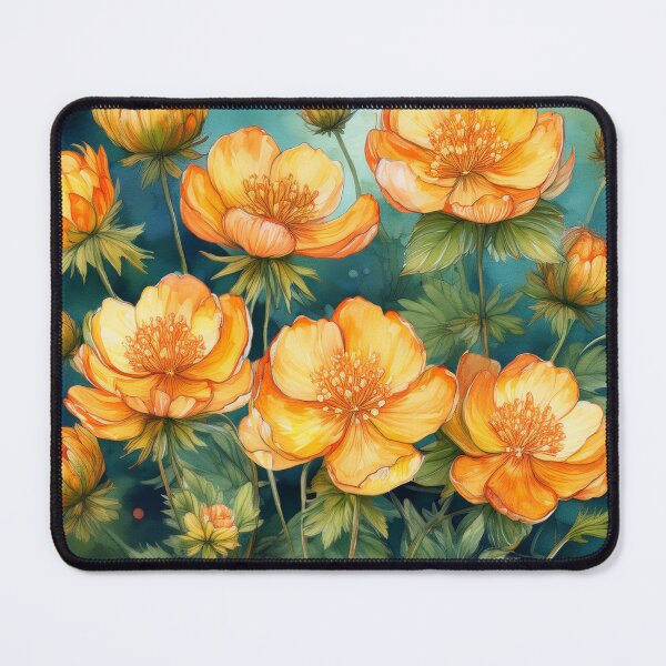 Item preview, orange cloudberry flowers designed and sold by Valentina-V.