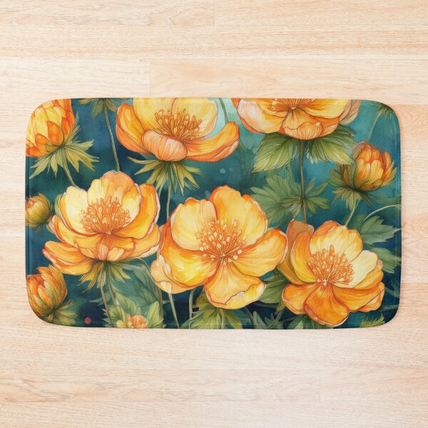 Item preview, orange cloudberry flowers designed and sold by Valentina-V.