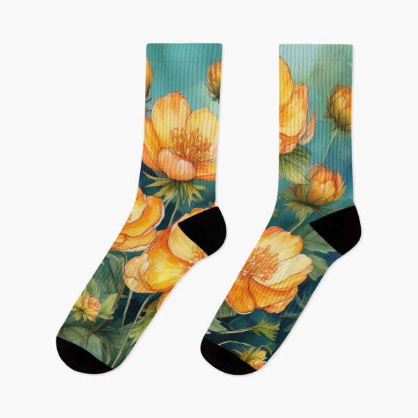 Item preview, orange cloudberry flowers designed and sold by Valentina-V.