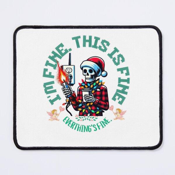 Item preview, I'm Fine Everything Is Fine Christmas Lights CLASSIC T-Shirt designed and sold by inkfluenceart.
