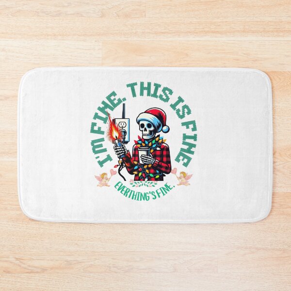 Item preview, I'm Fine Everything Is Fine Christmas Lights CLASSIC T-Shirt designed and sold by inkfluenceart.