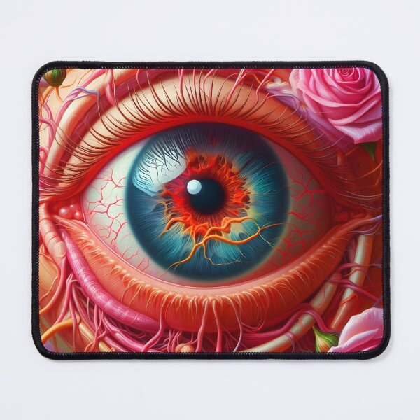 Item preview, Eye Eyeball Tooth Anatomy Art with Roses designed and sold by EmeraldeaArt.