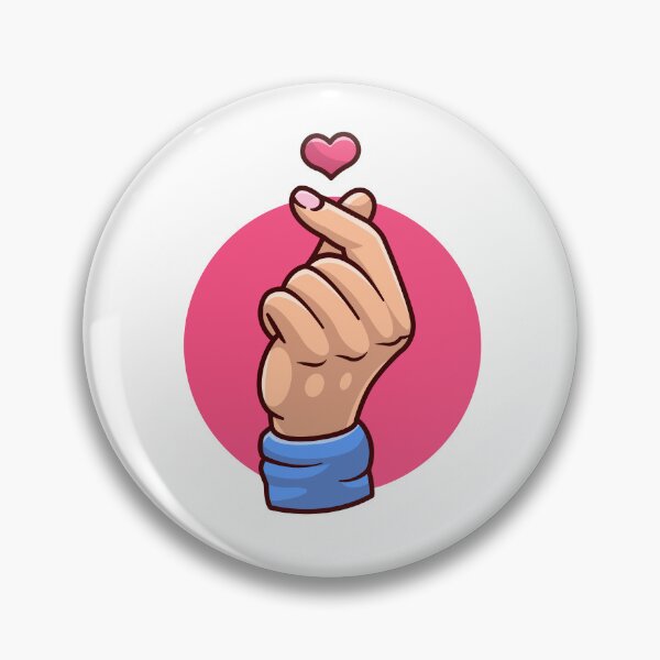 Item preview, Korean Love Heart Finger Gesture Art Cute designed and sold by Retr0Tshirts.