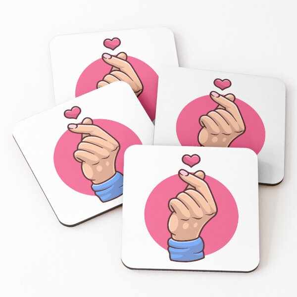 Item preview, Korean Love Heart Finger Gesture Art Cute designed and sold by Retr0Tshirts.