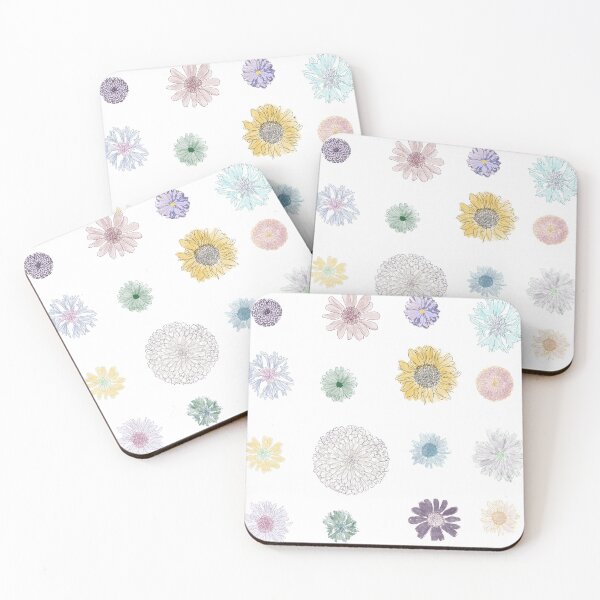 Item preview, Floral Garden - white background designed and sold by Juliewdesigns.
