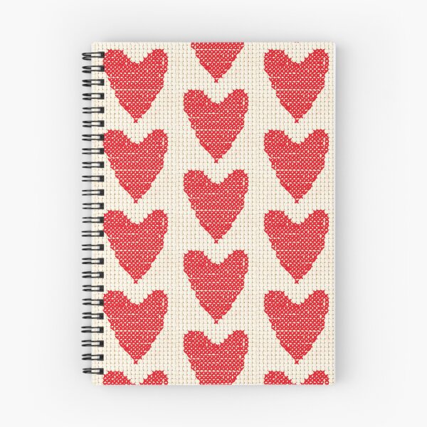Item preview, Hand Drawn Red Cross Stich Heart designed and sold by Victoria Rose.