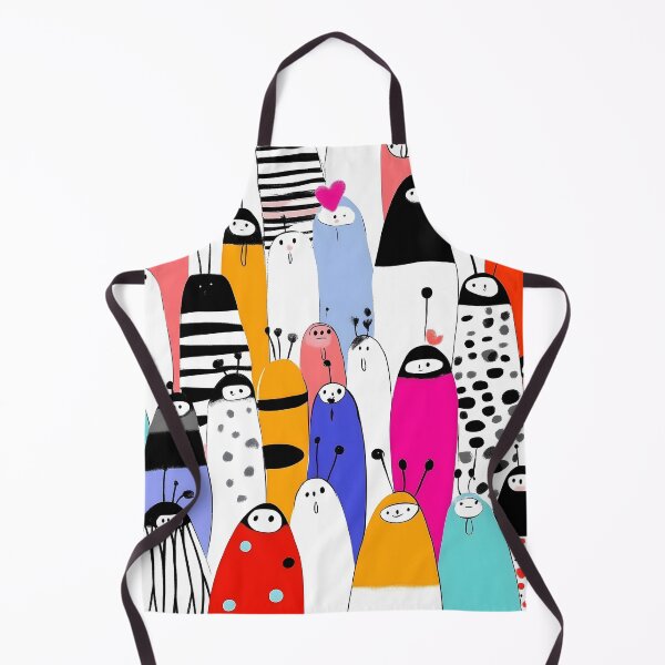 Item preview, Whimsical Cartoon Crowd Pattern - Fun Community Vibes designed and sold by Soul-Sparks.