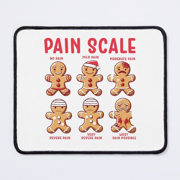Item preview, Pain Scale, Christmas Nurse, Gingerbread Man designed and sold by Tomaswikstrom.