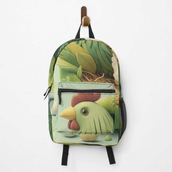 Item preview, Green Hen with Chick and Eggs designed and sold by choder61.