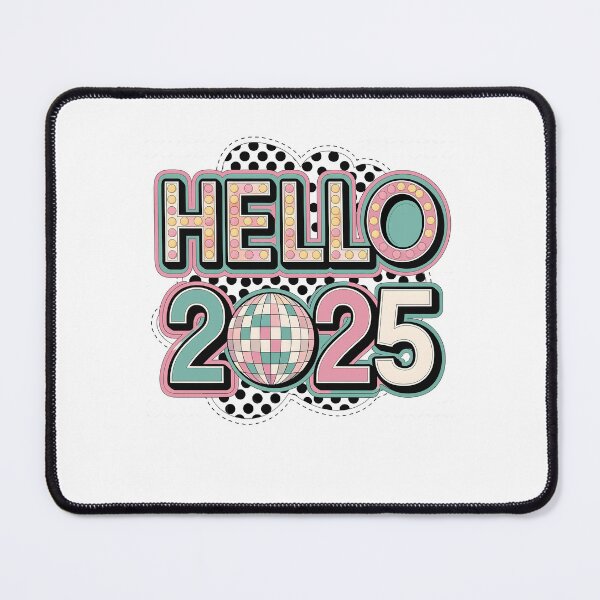 Item preview, Hello 2025, Retro Happy New Year 2025 designed and sold by Tomaswikstrom.