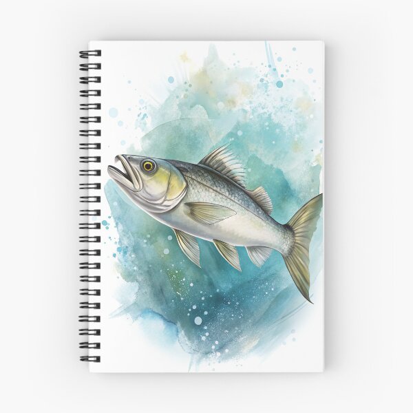 Item preview, Watercolor fish in blue sea designed and sold by AhArtMe.