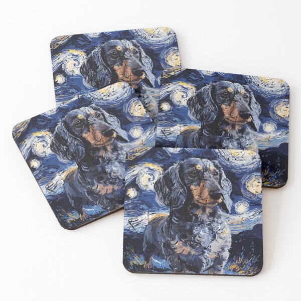 Item preview, Dachshund Dog Lovers Van Gogh Style Starry Night designed and sold by Mrpotts73.