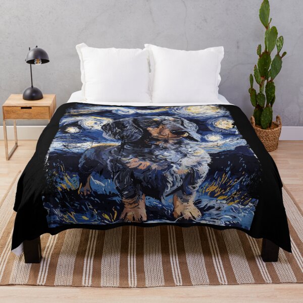 Item preview, Dachshund Dog Lovers Van Gogh Style Starry Night designed and sold by Mrpotts73.