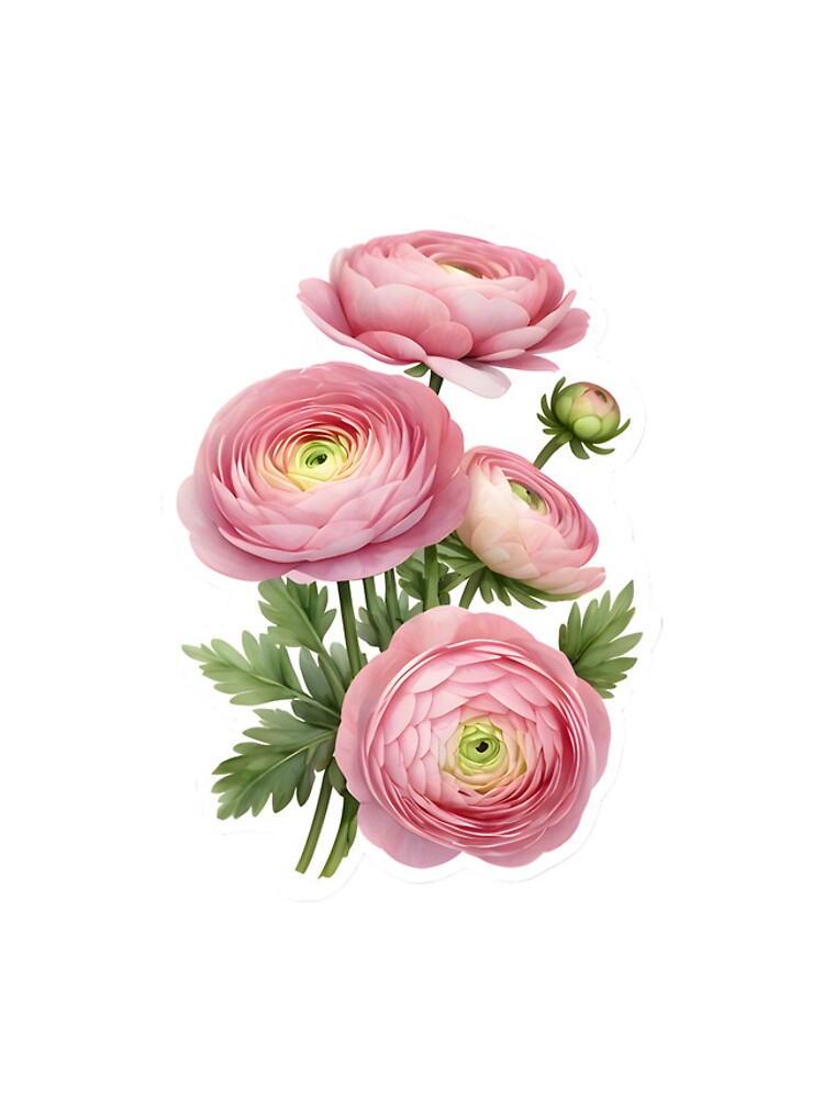 Thumbnail 4 of 4, iPhone Case, Pink Ranunculus designed and sold by hometown86.