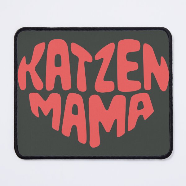 Item preview, Katzen Mama – Minimalist Red Heart Statement for Cat Lovers designed and sold by PurrGreen.
