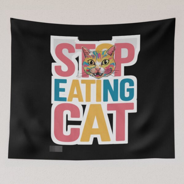 Item preview, Copy of DON'T EAT CAT ". Funny Cat With Ak47  designed and sold by Obinne.