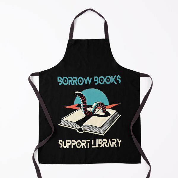 Item preview, Borrow Book Support Library Bookworm designed and sold by Me-Meme.