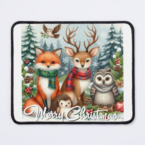 Item preview, Christmas Woodland Deer, Owl and Fox designed and sold by CreatedbyKandJ.