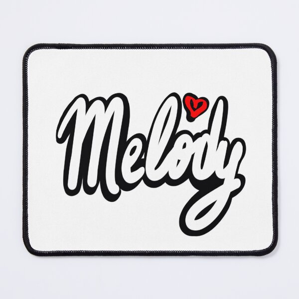 Item preview, Melody popular girls first name in white with red heart. Melody designed and sold by Artonmytee.