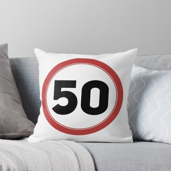 Item preview, Speed limit 50, happy 50th birthday designed and sold by Wolagno.