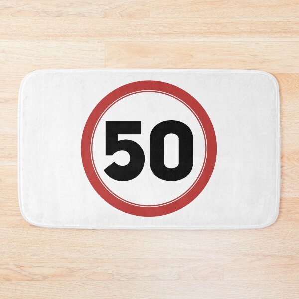 Item preview, Speed limit 50, happy 50th birthday designed and sold by Wolagno.