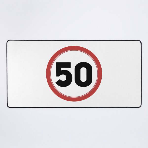 Item preview, Speed limit 50, happy 50th birthday designed and sold by Wolagno.