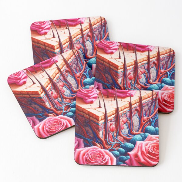 Item preview, Arte anatómico del bulbo piloso con rosas designed and sold by EmeraldeaArt.