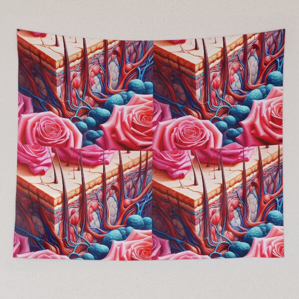 Item preview, Arte anatómico del bulbo piloso con rosas designed and sold by EmeraldeaArt.
