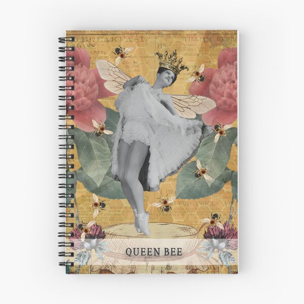 Item preview, Queen Bee Empowerment Vintage Femininity Whimsical designed and sold by SoulscapeStudio.