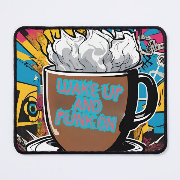 Item preview, Wake Up and Punk designed and sold by MarCreativArt.