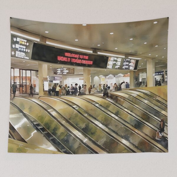 Item preview, Escalator Banks designed and sold by RCWatercolours.