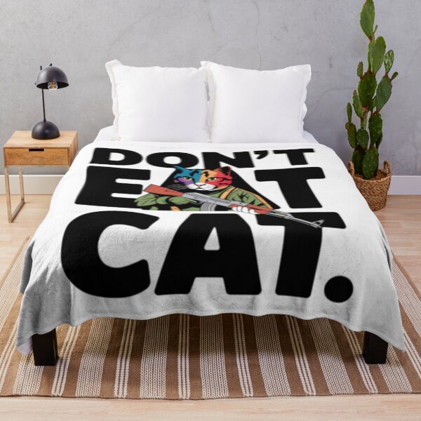 Item preview, DON'T EAT CAT ". CUTE CAT WITH AK 47 designed and sold by Obinne.