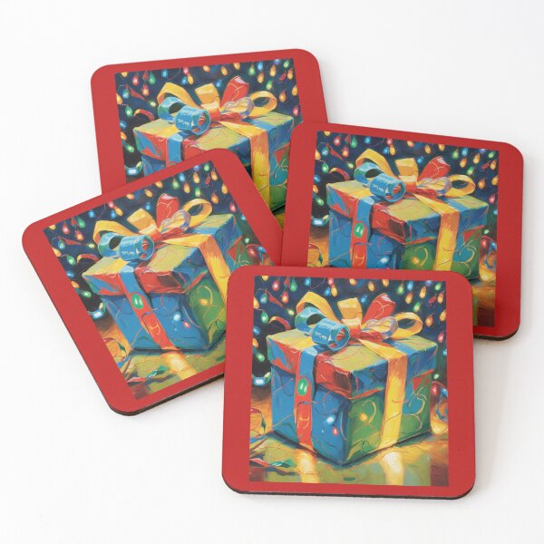 Item preview, "Festive Glow: Gift Wrapped in Lights" designed and sold by Artisticanvas.