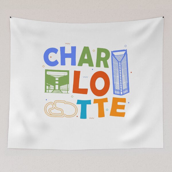 Artikelvorschau, Charlotte City Souvenir Geschenk Carolina Skyline Charlotte entworfen und verkauft von DSWShirts.