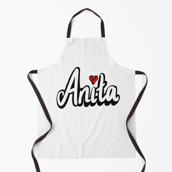 Item preview, Anita popular girls first name in white with red heart. Anita designed and sold by Artonmytee.