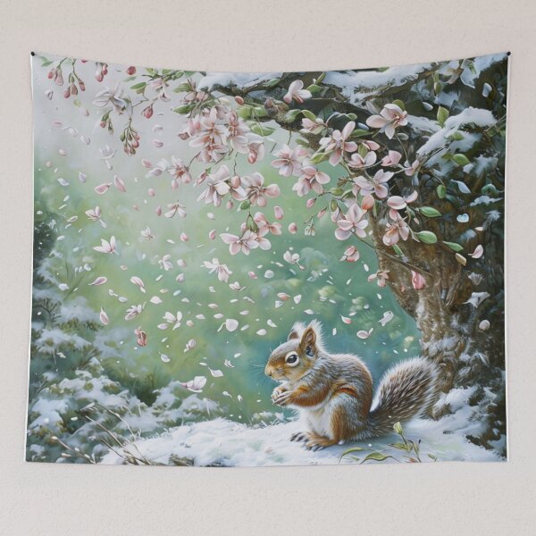 Item preview, Squirrel in Frosty Garden designed and sold by CreatedbyKandJ.