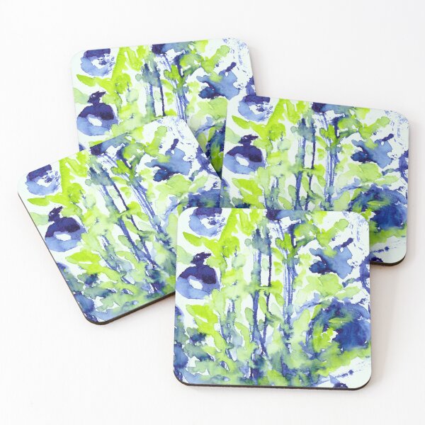 Item preview, Forest Greenery – Refreshing Abstract Watercolor Art designed and sold by Iryna Nimmo Art.