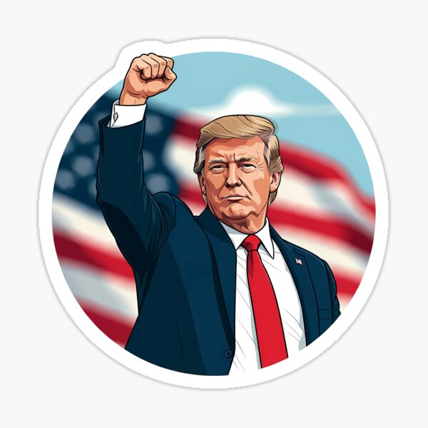 Vista previa del artículo con la obra «Donald Trump 2024», diseñado y vendido por deelitt.