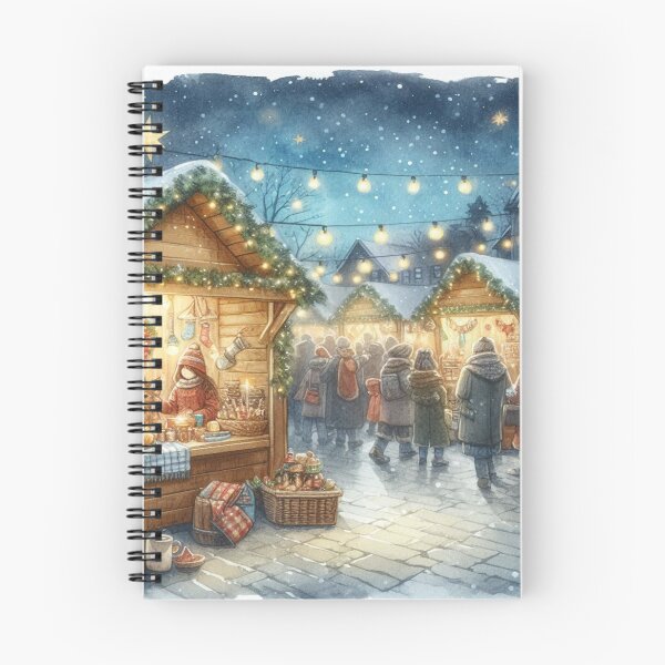 Item preview, Experience the magical Christmas market in watercolor – artwork, crafts and festive atmosphere for the whole family designed and sold by FotoworldEdel.