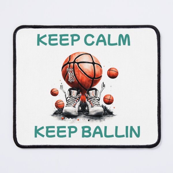 Item preview, Keep calm and keep ballon Basketball trending caption designed and sold by Anvin Peeter.